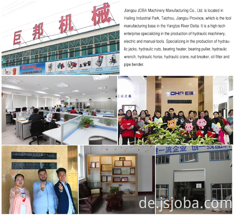 Single Acting Spring Retraktion China Hydraulische Zylinder hydraulische Buchsen